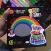 Giocattolo sensoriale con tubi elasticizzati a LED con luce per bambini adulti Fidget Alleviare lo stress Giocattoli educativi antistress Fidgets Spremere regali 1025