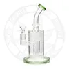 8,5 pouces dab rig recycleur Bong en verre Narguilé Fumer Pipe à eau Tabac Shisha Cool Bongs Pipe à fumée Plates-formes pétrolières 14,4 mm Bols tuyaux