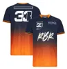 2023 F1 Racing Suit T-shirt Formel Team T-shirts snabb torr kortärmad sommarmän kvinnor runda nacke bilfans Jersey Custom