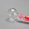 Tubi di fumo luminosi Portasigarette di tabacco Tubo dritto Pipa a mano Bruciatore di olio in vetro Pyrex Diversi colori disponibili Suggerimenti per filtri per erbe secche SW125