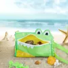 Детские песчаные сумки раковины мультфильм крокодил животных пляжные игрушки собирать сумку для хранения большой емкости путешествия на открытом воздухе сетка сетка сетка на молнии портативный организатор BB7993