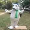 Производительность белого белого медведя талисмана костюмы карнаваль Hallowen Подарки унисекс взрослые модные вечеринки наряд праздничные праздничные наряды персонаж.