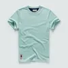 Camiseta masculina algodão cor de cor sólida camiseta homens causal o-pescoço básico masculino de alta qualidade tops clássicos 220520