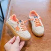 Crianças casuais sapatos de placa crianças primavera outono esportes tênis meninos meninas lazer sapatos bebê macio vaca muscular sola sapatos 220520