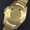 GMF V3 GMT II 116718 A3186 Automatik-Herrenuhr, 18 K Gelbgold, Keramiklünette, schwarzes Zifferblatt, 904L OysterSteel-Armband, Garantiekarte S284D