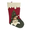 Calzini calze calze natalizie stoffa a sospensione Bagna appesa foresta vecchia stivali da neve stivali da festa ornamenti domestici