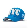 Fashon Erkek Beyzbol Kapakları Hip-Hop şapkası NYC Mektubu İşlemeli İlkbahar Yaz Güneşi S ayarlanabilir pamuk Gorras 220513