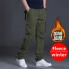 Men s Cargo Pants Mens Casual Multi Pockets Military Large Size Tactical Outwear Army Straight Winter Trousers 220527