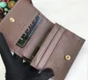 Newest Metal Letter Unisex Wallets Luxury Brand Stripe Men Flip Long Wallet Classic Women Zipper Clutch Bags Women Card Holders Coin Purses