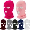 Nouveau Moto Visage Coupe-Vent Masque 3 trous masques Sports de Plein Air Chaud Ski Caps Vélo Balaclavas Écharpe Chapeau Cap masques de protection complète JLA13284