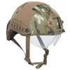 MH Szybki kask taktyczny z gogle sprzęt zewnętrzny Airsoft Paintablelabll strzelanie do hełmu Ochrona głowicy ABS prosta wersja NO01-006