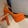 Spring and summer shoes strap Patent leather platform Pumps Nude shoes high-heeled sandals 15cm 12cm Luxury Designers Dress shoe Evening 35-42