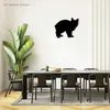 Manx Cat Breed Silhouette - Belle décoration d'intérieur décorative en métal Art Wall Sign