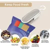 Köksverktyg mini tätningsmaskin bärbar värmetätare plastpaket förvaringspåse praktiskt klistermärke och tätningar för matsnack1078682