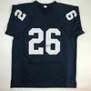 CHEAP CUSTOM New SAQUON BARKLEY Penn State Blue College Maglia da calcio cucita XL o personalizzata con qualsiasi nome o numero di maglia