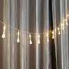 Strings Waterdrop 8 Mode Display Fairy Lights 2.2m 20leds USB LED String Light Bulb Lampade Decorazione per feste di Natale Decorazioni per la casa IlluminazioneLED