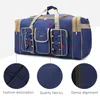Duffel Bags Vintage Travel Duffle Storage Handtas Multifunctionele waterdichte Oxford Fabric Bag Grote capaciteit Bagage Fitness XA101CDUFFEL