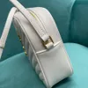 10A Top qualité matelassé en cuir sac de caméra sacs de créateurs femme épaule sac à main mode sac à bandoulière 23 cm luxueux dame embrayage p313h