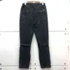 Lavagem Do Old Zipper Jeans Homens Mulheres Melhor Qualidade Tecido Pesado Unisex Vintage Jeans Calça Pernas T220721