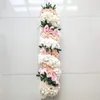 Couronnes de fleurs décoratives longue rangée de fleurs arcs de passerelle de mariage bricolage déco rayonne fournitures murales maison El Graden DecoDecorative