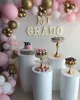 10pcs Wedding Decoration grand event birthday backdrops metal rack stand Cake holderPillar cylinder pedestal for party hotel bar cake shop flower dessert decor