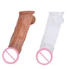Секс -игрушка массажер горячий продажа супер мягкие многоразовые игрушки для мужчин -пенис удлинительное рукав для увеличения силиконовые дискуссии для мужчин