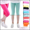 Leggings Tights Baby Kids Clothing Baby Maternity Girls Knee Length Fifth Candy Color Children C Dhz9T