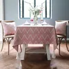 Jacquard Weave Pattern Table Cloth Rektangulär duk med tofsar Tjockt bordsskydd för heminredning Matsal Kök
