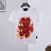 Phillip plain men designer pp crânio diamante t camisa de manga curta dólar urso marrom marca tee o-pescoço alta qualidade crânios camiseta camisetas topos