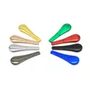 New Zinc Alloy Smoking Pipes Stainless Steel Detachable Magnet Spoon Gift Boxes Smoking Accessories Colorful Hand Pipe Pyrex Glass Oil Burners