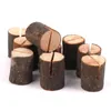 Party Decoration Wood Place Card Holders Rustik Tabellnummer Bröllopsnamn Stands Po Memo Note Holder Decor Supplies #T1PParty