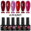 Nail Gel Toy UV Set Extension Glitter med LED-lampa suga av manikyr s Konstdekorationer Verktygssatser 0328