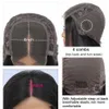 250 Density Brazilian Deep Wave Lace Closure Wigs 4x4 Lace Frontal Human Hair Wig For Women