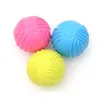 Dog Toys Footprint Rubber Dog Ball Toys Bite Resistant Chew Toy for Small Dogs Puppy Game Play Squeak Interactive