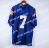 New 7 Alex Moran 54 Thad Castle Football Jersey Blue Mountain State BMS TV Show Goats Double Stitched Name and Number Top Quality