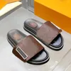Designer-2021 estate Pantofola di alta qualità Tacco piatto uomo Donna Sandali unisex Diapositive Scarpa in vera pelle Scarpe casual da donna Fashion Design