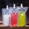 Sacs de rangement Pack Standup sac d'emballage de boisson en plastique pochette à bec pour boisson liquide jus lait café stockage6831087