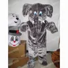 Halloween gris éléphant mascotte Costume haute qualité dessin animé Animal thème personnage carnaval Festival déguisement adultes taille noël fête en plein air tenue