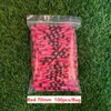 100PCSBAG Bamboo Golf Tees wite czerwony z czarnym pasmowym znakiem Scale 70 mm 83 mm Golf Accesories 2 Rozmiar Nowy kolorowy piłka golfowa Tee6107781