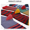 Men's Socks 5 Pairs High Quality Breathable Men Dress Fashion Colorful Funny Stripe Grid Cotton Large Size EU41-48