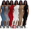 Long Dresses For Womens Designer Clothing 22 Spring And Summer Rib Suspender Thread Peach Hip Multicolor Low Chest Sexy Maxi Dress