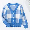 Baby Boy Girl Toddler Coat Clothes Grid Knit Cardigan Kids Cotton Jackets Coat Baby Girl Boy Cardiganl40