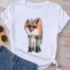 Fashion Graphic T Shirt Plane Lovely Sweet Clothes Summer Tee Ladies Cartoon Clothing Short Sleeve Women T-shirt Female Top