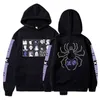 Anime Hoodie HXH Hunter X Hooded Cosplay Men Hip Hop Hoody Streetwear Длинные Seelves Свободные Унисекс Пуловер Одежда