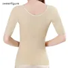 Mulheres Slimming Roupher Arm Shaper Tomme Control Cintura Treinador pós -parto Shapewear Corretor de ombro traseiro Tops 220801