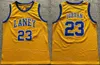 NCAA College Basketball Laney Bucs Jersey Michael 23 High School en North Carolina Tar Heels University voor sportfans Ademende team Black Blue White Yellow