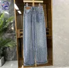 Vintage broek vrouw jeans hoge taille pijpen denim vrouwen en herfst losse high street hoge taille harlan jeans l220726