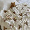 Super doux coton couverture dessin animé ours mince couverture de couette bébés literie d'été enfants lit doux né accessoires de couchage CX220323