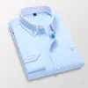 Kwaliteit Heren Shirt Lange Mouw Twill Effen Gestreepte Jurk Business Office Casual Shirt Slim Fit Man Overhemden 220813