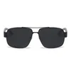 Ovale Sonnenbrille für Männer Designer Sommertöne polarisierte Brille Brille Unbegrenzte schwarze Vintage Übergroße Sonnenbrille von Frauen Männliche Sonnenbrille mit Kasten